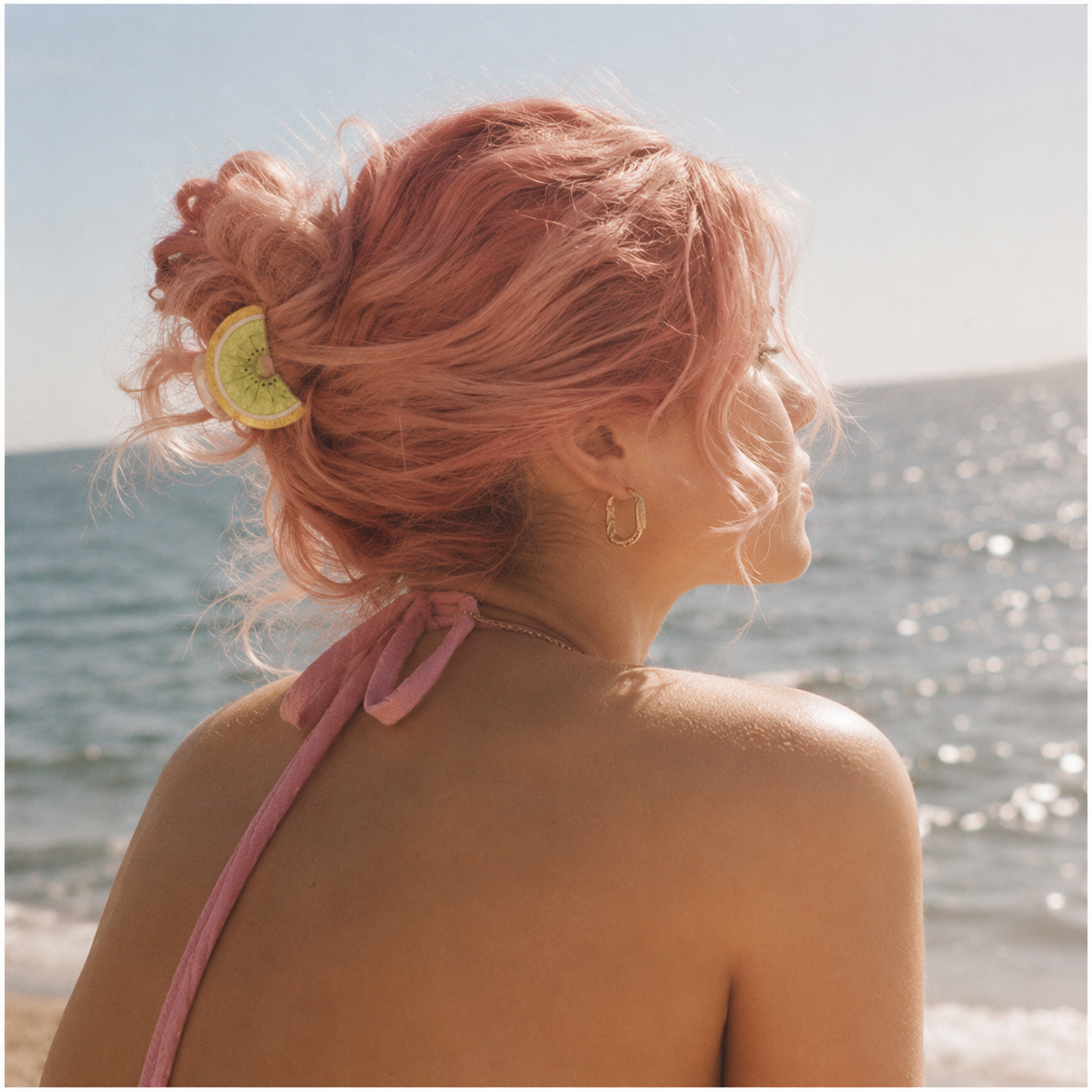 Molletta per Capelli Kiwi Verde 6,5×4 cm