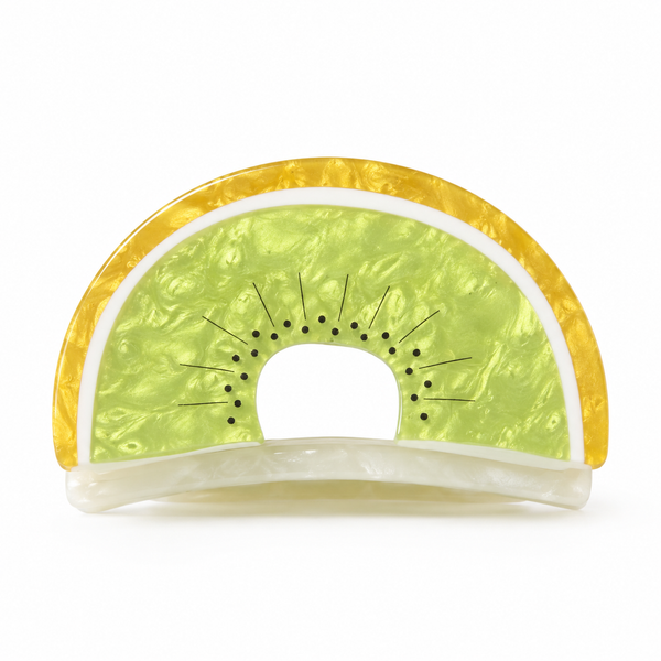 Molletta per Capelli Kiwi Verde 6,5×4 cm